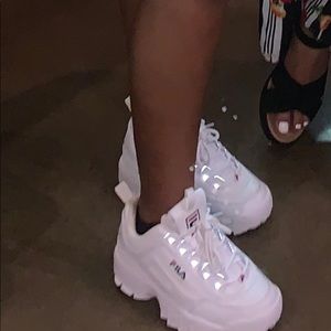 White FILA Disruptor II